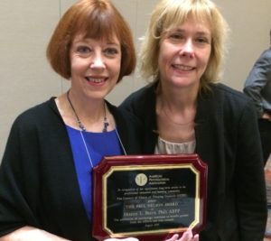 2016 Paul Nelson Award Winner Sharon L. Berry, PhD, ABPP, with Catherine Grus, PhD